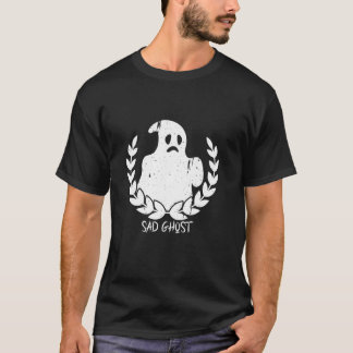 Ledsen Ghost Halloween Horror Scary Bus eller godi T Shirt