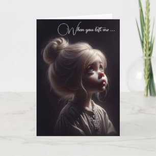 Ledsen Girl missar dig Kort