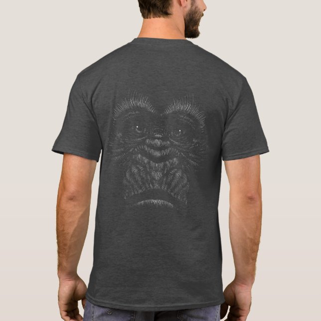 Ledsen Gorilla T-Shirt (Baksida)