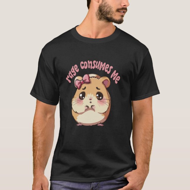 Ledsen hamster meme coquette Rage konsumerar mig r T Shirt (Framsida)