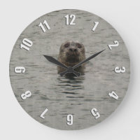Ledsen Harbour Seal in Rain Wildlife Art