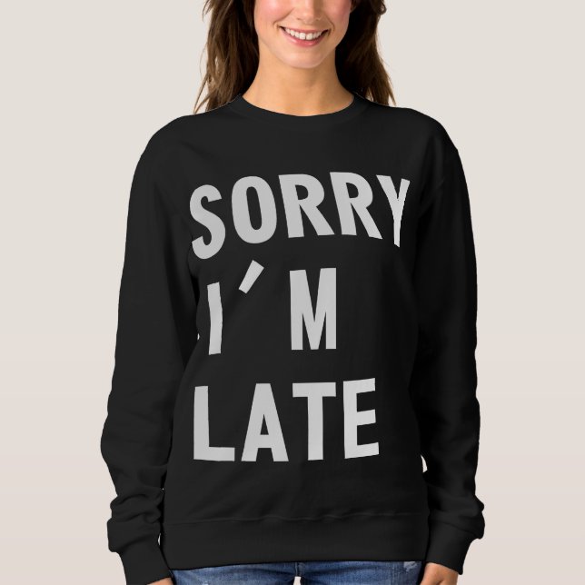 Ledsen I-förmiddag sent T-shirt (Framsida)