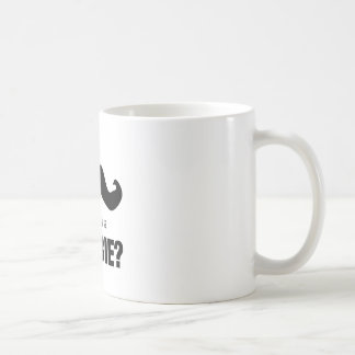 Ledsen I-mustasch….,är du en zombie? Kaffemugg