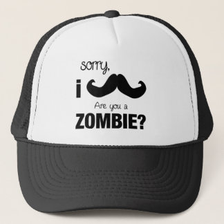 Ledsen I-mustasch….,är du en zombie? Keps