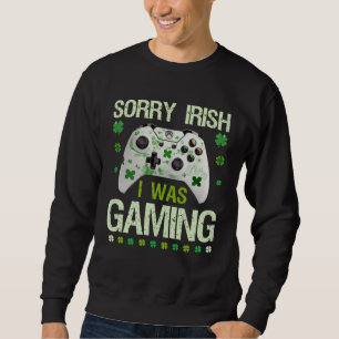 Ledsen irländare jag spelade St Patrick s Day Game Lång Ärmad Tröja