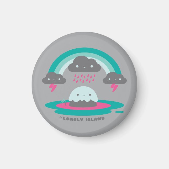 Ledsen Island 2 Magnet (Framsidan)