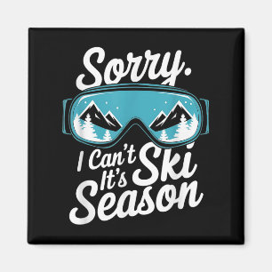 Ledsen jag kan inte Det är skid säsong Vinter Srts Magnet