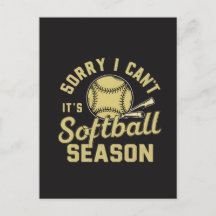 Ledsen, jag kan inte, det är softballsäsong
