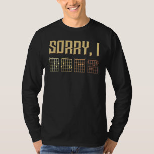 Ledsen jag skiter Guitarackord Gitarrspelare Musik T Shirt