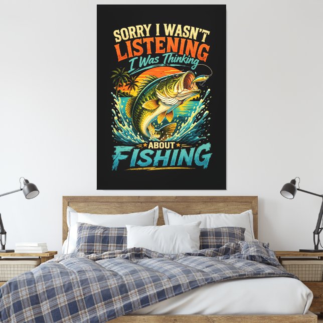 Ledsen, jag tänkte på fiske canvastryck (Insitu (sovrum))