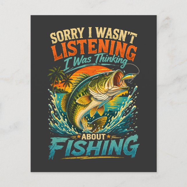 Ledsen, jag tänkte på fiske flygblad (Framsidan)