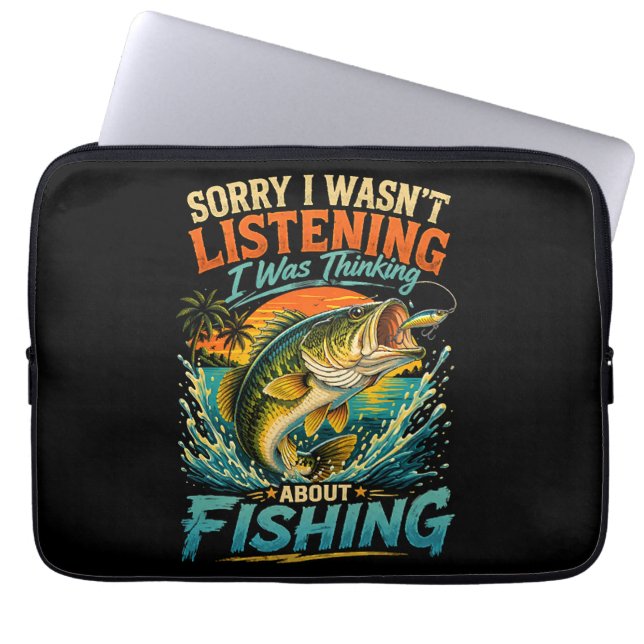 Ledsen, jag tänkte på fiske laptop fodral (Framsidan)