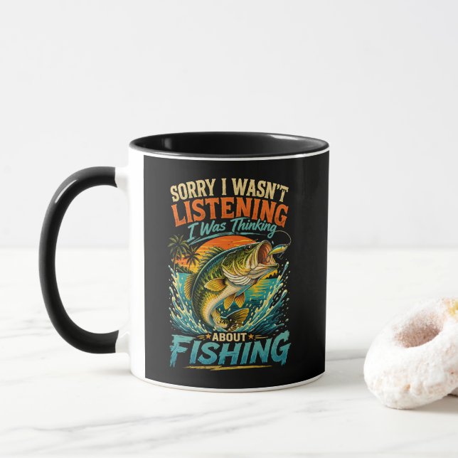 Ledsen, jag tänkte på fiske mugg (Med munk)