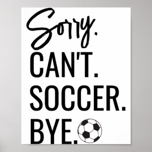Ledsen Kan Inte Fotboll Hej Adressat Tröja Nummer Poster