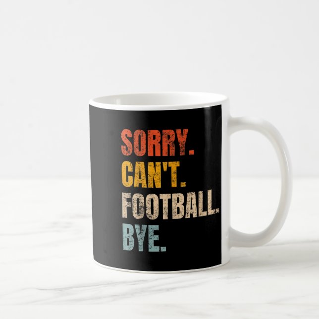 Ledsen Kan Inte Fotboll Hej Då Retro Fotboll Fans Kaffemugg (Höger)
