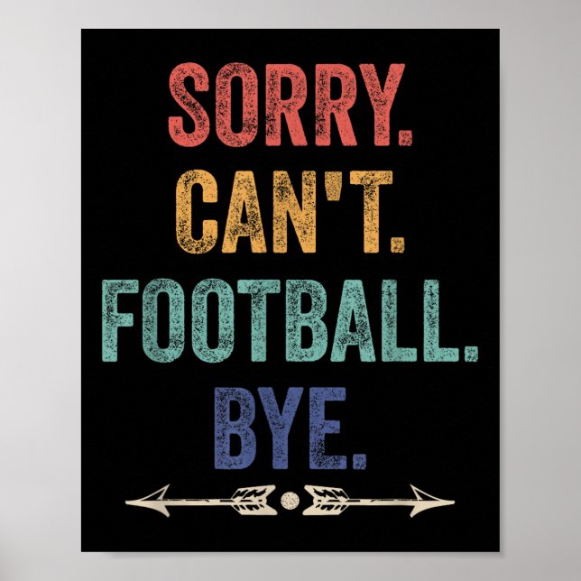 Ledsen Kan Inte Fotboll Hej Slagsmål  Poster (Framsidan)