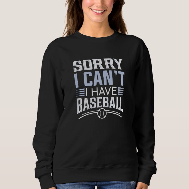 Ledsen kan inte jag har baseboll t shirt (Framsida)