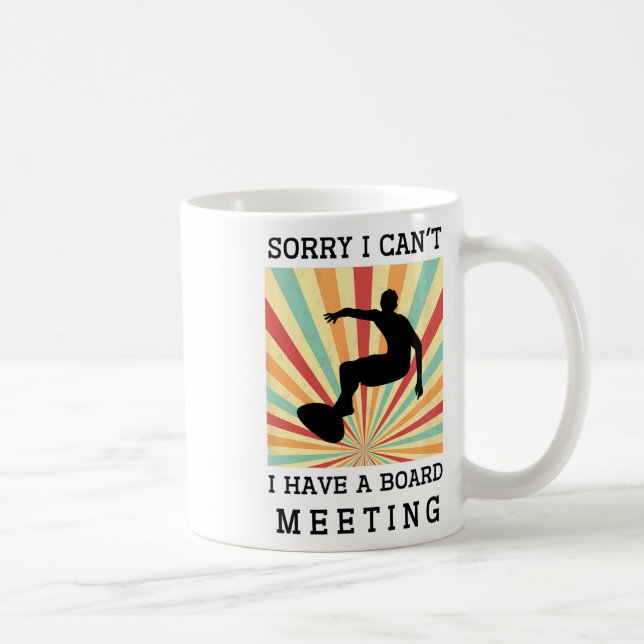 Ledsen kan inte jag har ett styrelsemöte Roligt Su Kaffemugg (Höger)