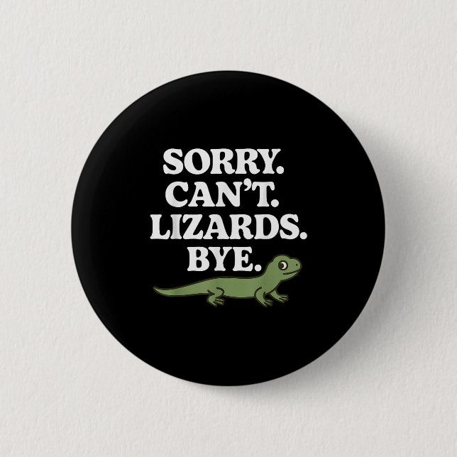 Ledsen Kan't Ödlor Hej Rolig Gecko Kräldjur älskar Knapp (Framsida)