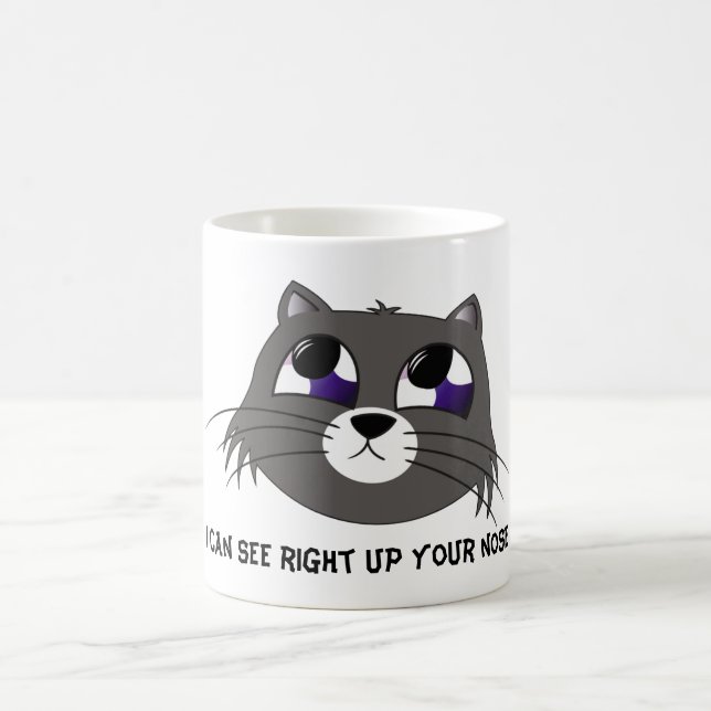Ledsen katt kaffemugg (Center)