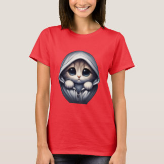 Ledsen kattunge – Sött estetiskt kattdesign T Shirt