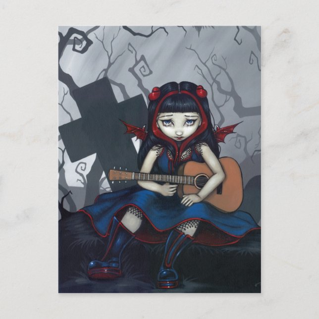 "Ledsen Ledsen Sång" vykort (Framsida)