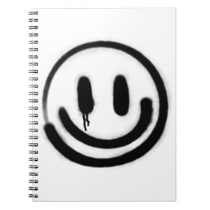 ledsen leende emoji anteckningsbok