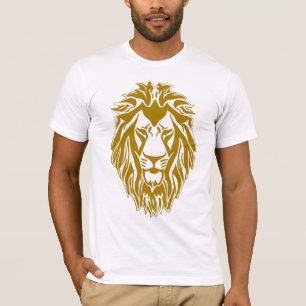 Ledsen lejont guldhuvud t shirt