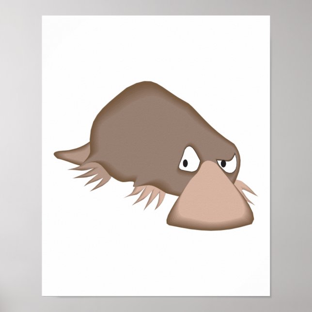 ledsen liten platypgrupp poster (Framsidan)
