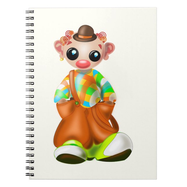 Ledsen Little Clown Anteckningsbok (Framsidan)