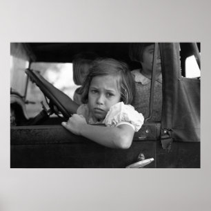Ledsen Little Girl, 1938 Poster