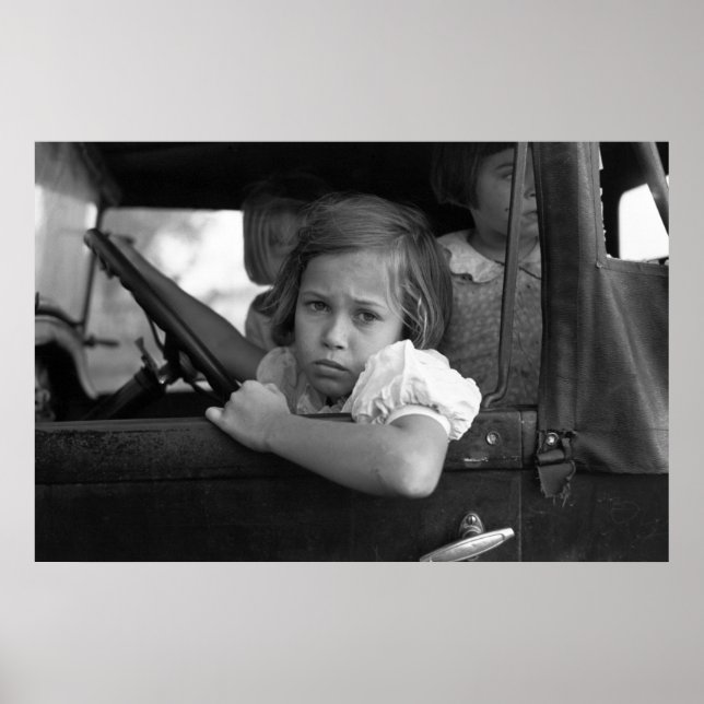 Ledsen Little Girl, 1938 Poster (Framsidan)