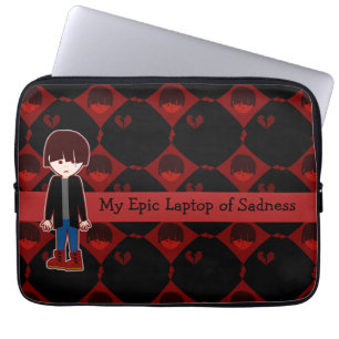 Ledsen Lonely Emo Boy Laptop Sleeve