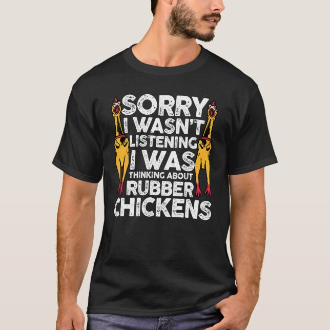Ledsen Lyssnade Inte Jag Tänkte På Rubb T Shirt (Framsida)