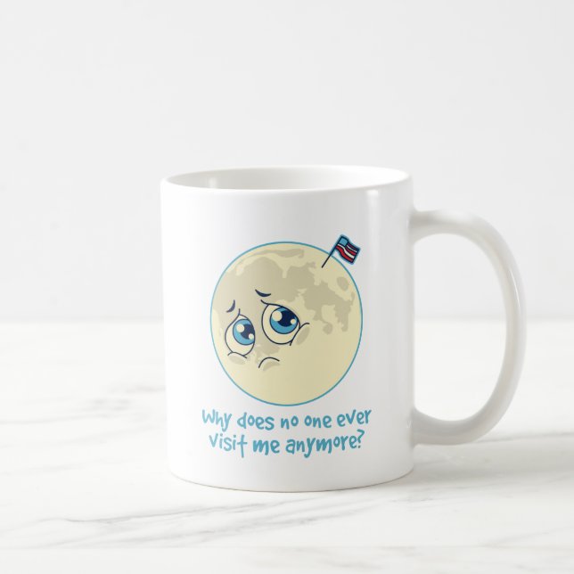 Ledsen måne kaffemugg (Höger)