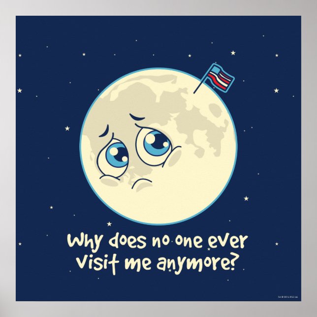 Ledsen Måne Poster (Framsidan)