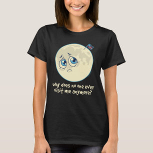 Ledsen måne tee shirt