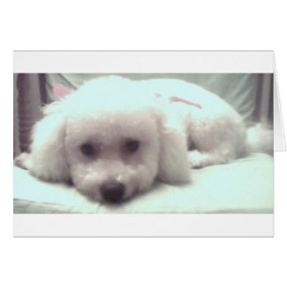 Ledsen marionett ansikte hälsningskort