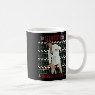 Ledsen Merica är Full Rolig Trump Ful Jul Kaffemugg