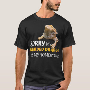 Ledsen min skäggagame åt min läxa Lärare St T Shirt