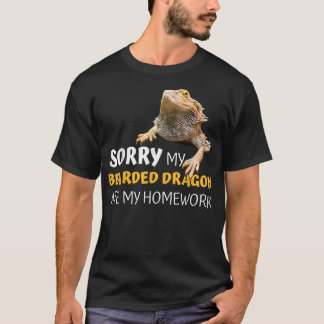 Ledsen min skäggagame åt min läxa Lärare St T Shirt