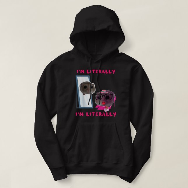 Ledsen Mouse Meme Funny Hamster Hoodie (Design framsida)