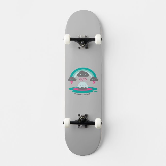 Ledsen ö 2 skateboard bräda 20 cm (Framsida)