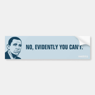 Ledsen Obama anpassadebildekal Bildekal