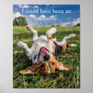 Ledsen och endast husdjur Poster utskrift: Executi