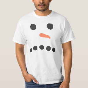 Ledsen olycklig snögubbeansikteBah Humbug T-shirt