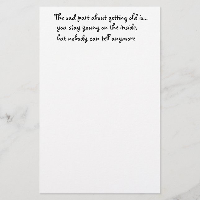 Ledsen om att få gammalt in-paper brevpapper (Framsida)