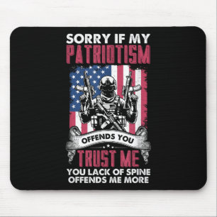 Ledsen om min patriotism förolämpar dig Patriotisk Musmatta