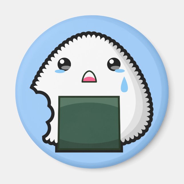 Ledsen Onigiri Magnet (Framsidan)