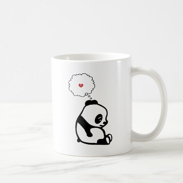 Ledsen Panda Kaffemugg (Höger)